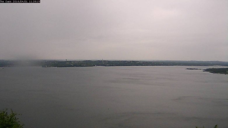 Lake Travis webcam, April 1, 2016 10:45 AM CT