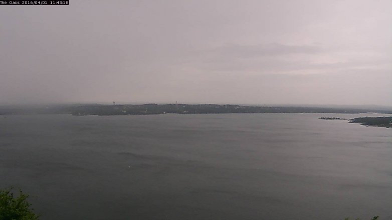 Lake Travis webcam, April 1, 2016 10:50 AM CT
