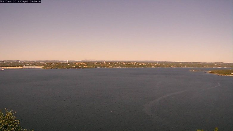 Lake Travis webcam, April 2, 2016 9:00 AM CT