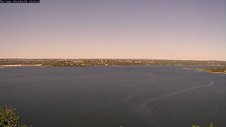 Lake Travis webcam, April 2, 2016 9:40 AM CT