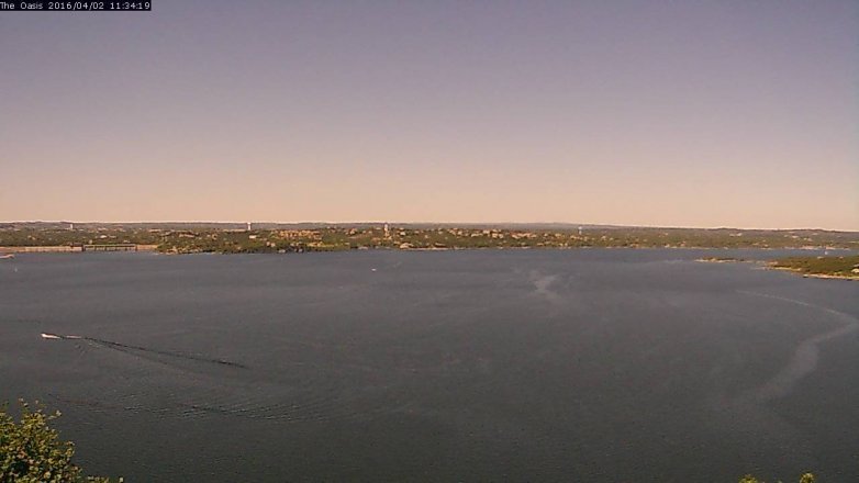 Lake Travis webcam, April 2, 2016 10:40 AM CT