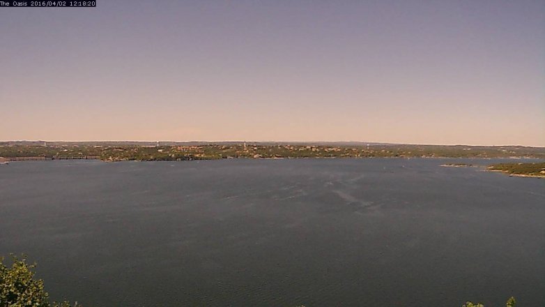 Lake Travis webcam, April 2, 2016 11:25 AM CT