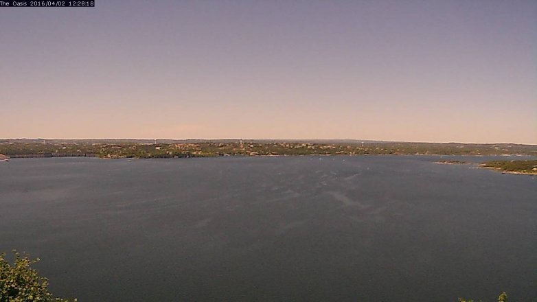 Lake Travis webcam, April 2, 2016 11:35 AM CT