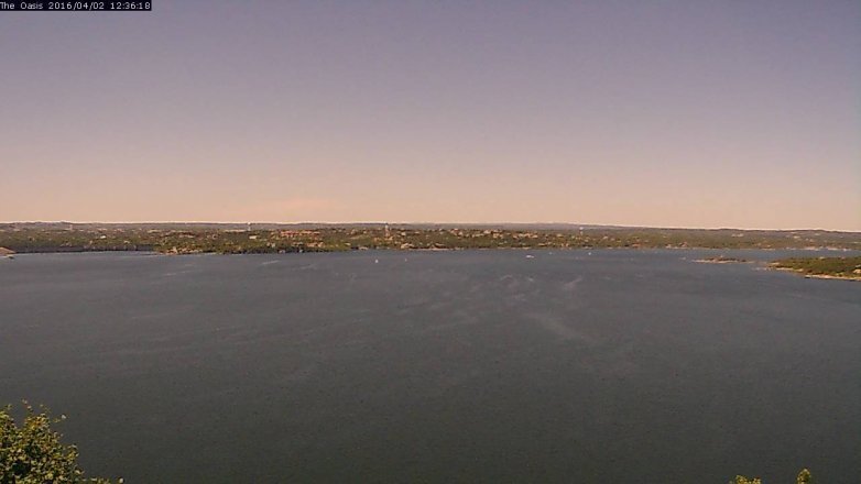 Lake Travis webcam, April 2, 2016 11:45 AM CT