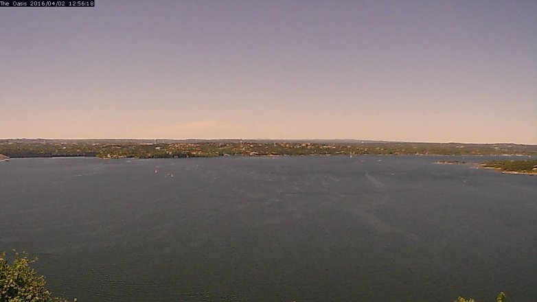 Lake Travis webcam, April 2, 2016 12:05 PM CT