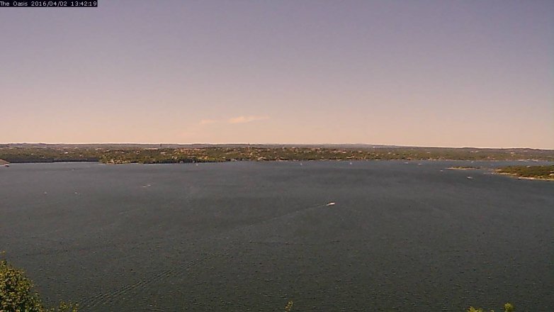 Lake Travis webcam, April 2, 2016 12:50 PM CT