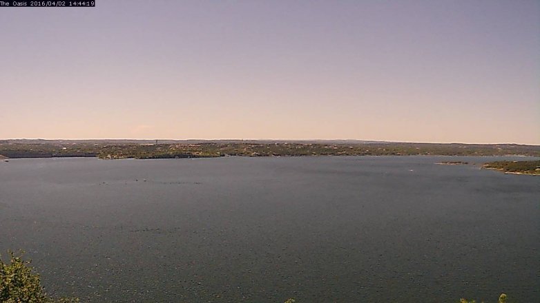 Lake Travis webcam, April 2, 2016 1:50 PM CT