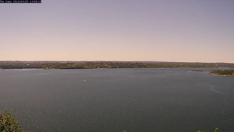 Lake Travis webcam, April 2, 2016 2:05 PM CT