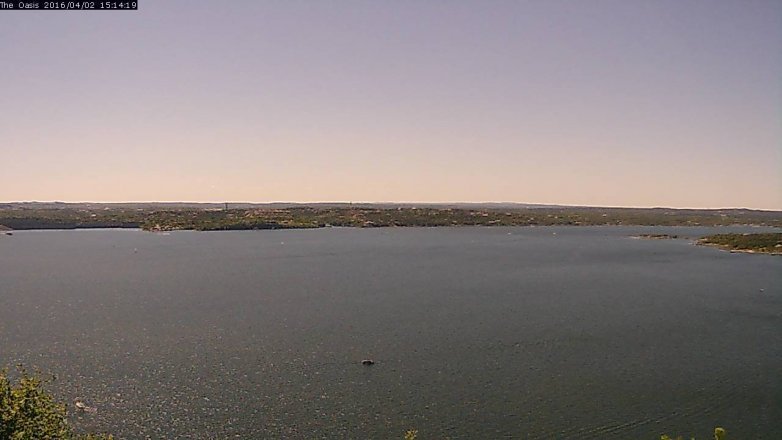 Lake Travis webcam, April 2, 2016 2:20 PM CT