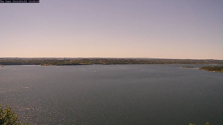 Lake Travis webcam, April 2, 2016 2:35 PM CT