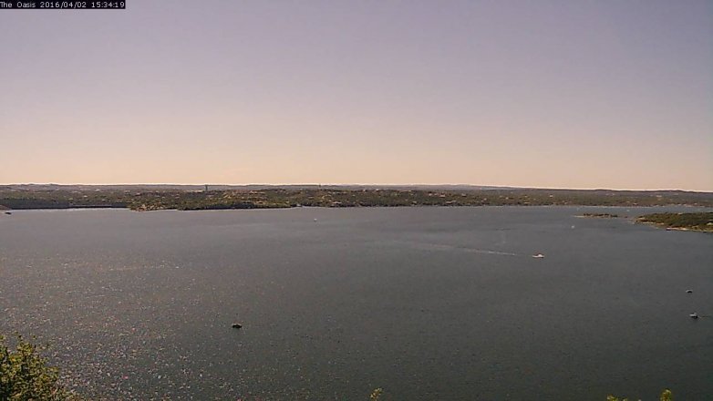 Lake Travis webcam, April 2, 2016 2:40 PM CT