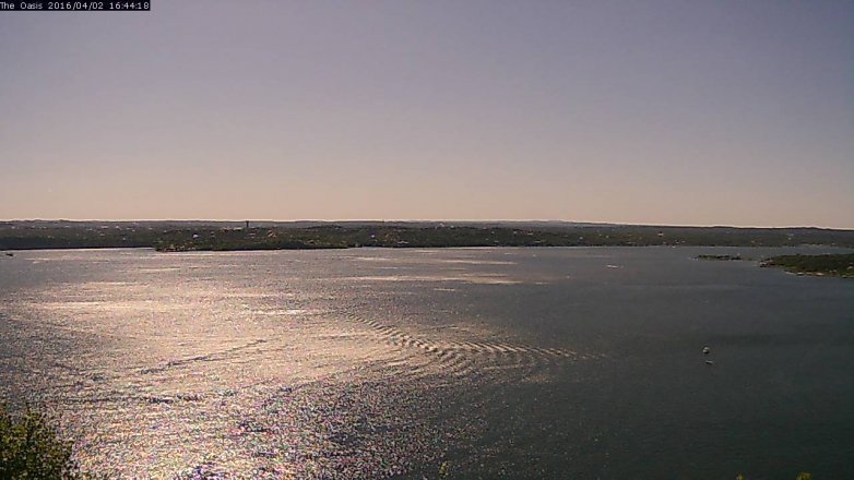 Lake Travis webcam, April 2, 2016 3:50 PM CT