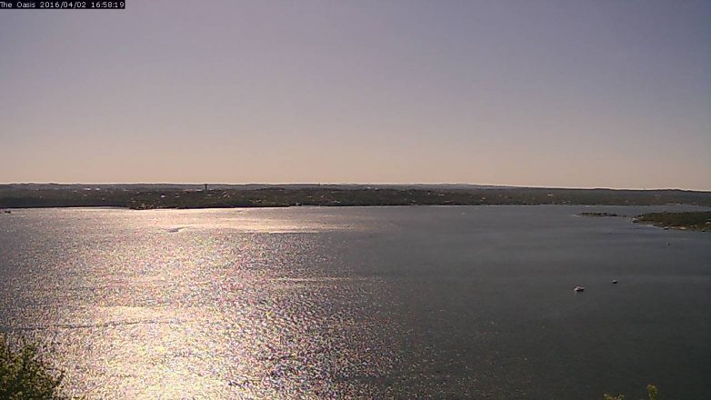 Lake Travis webcam, April 2, 2016 4:05 PM CT