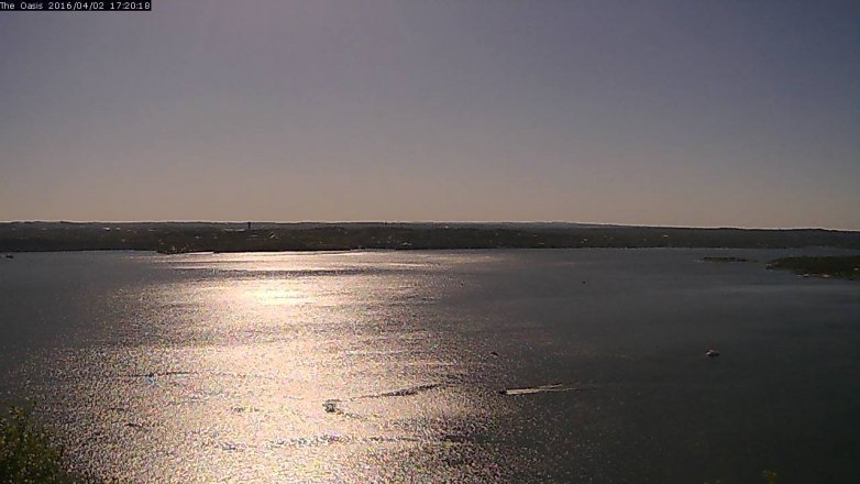 Lake Travis webcam, April 2, 2016 4:25 PM CT