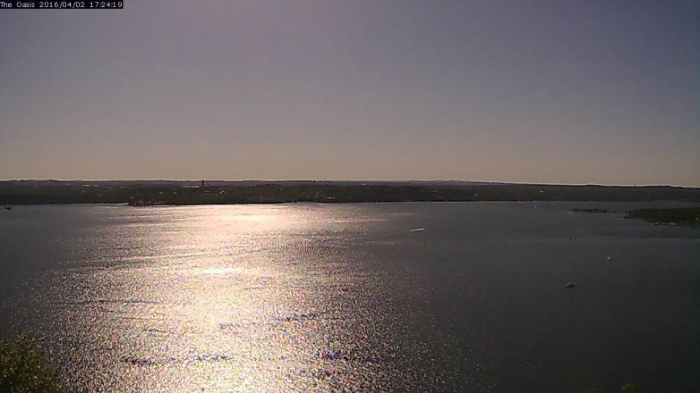 Lake Travis webcam, April 2, 2016 4:30 PM CT