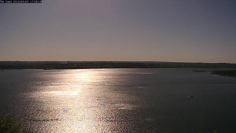 Lake Travis webcam, April 2, 2016 4:35 PM CT