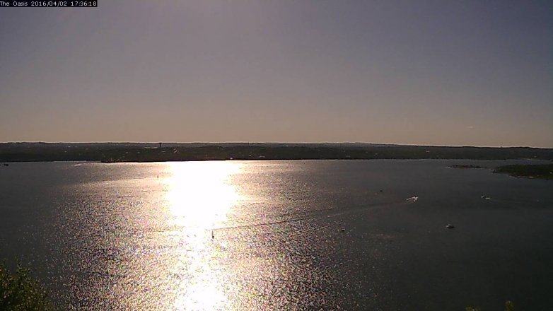 Lake Travis webcam, April 2, 2016 4:45 PM CT