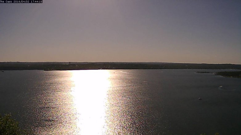 Lake Travis webcam, April 2, 2016 4:50 PM CT