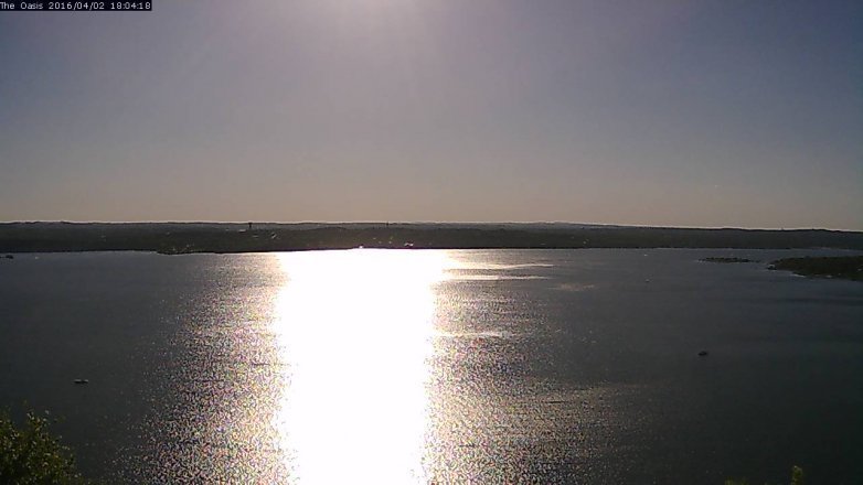 Lake Travis webcam, April 2, 2016 5:10 PM CT