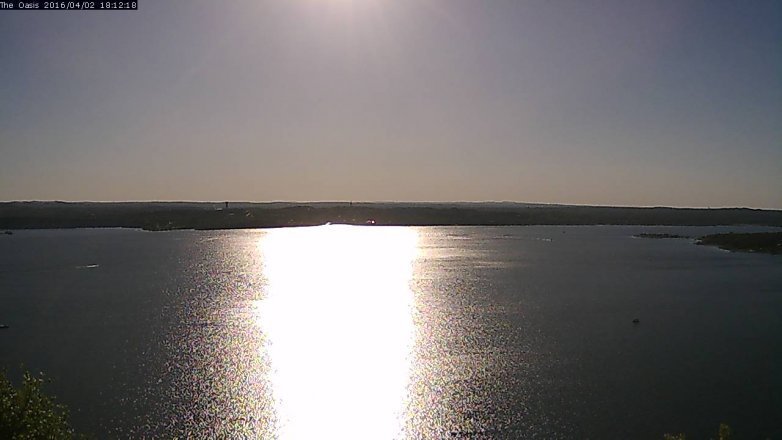 Lake Travis webcam, April 2, 2016 5:20 PM CT