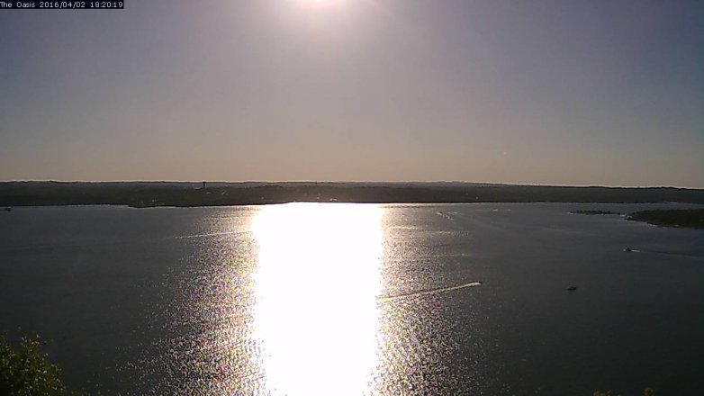 Lake Travis webcam, April 2, 2016 5:25 PM CT