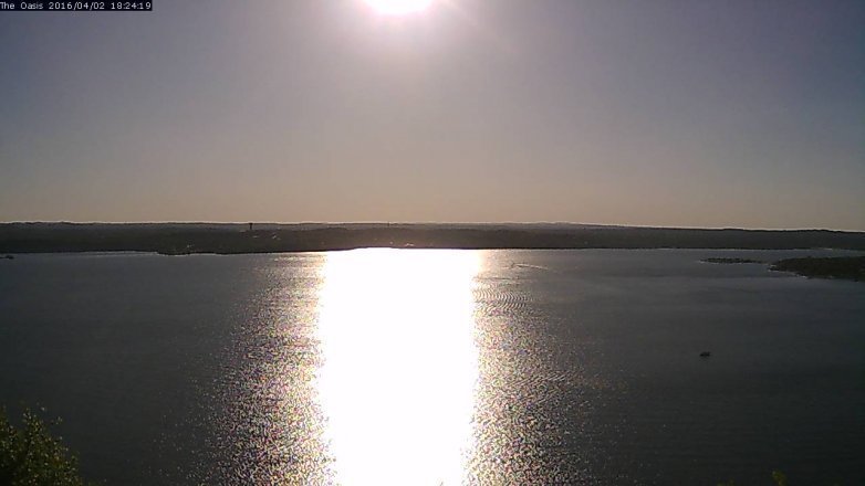 Lake Travis webcam, April 2, 2016 5:30 PM CT