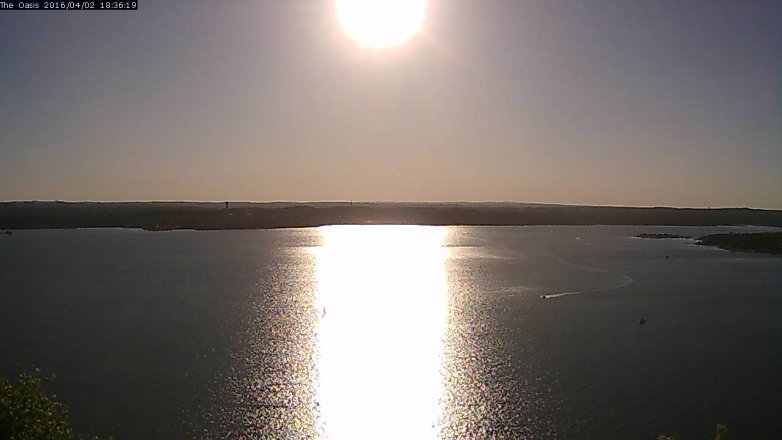 Lake Travis webcam, April 2, 2016 5:40 PM CT