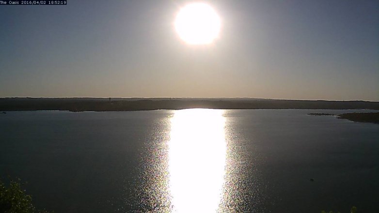 Lake Travis webcam, April 2, 2016 6:00 PM CT