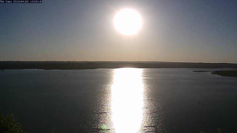 Lake Travis webcam, April 2, 2016 6:05 PM CT