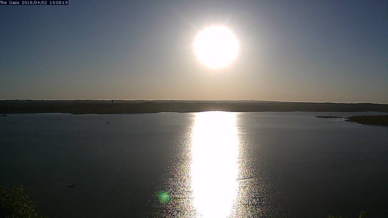 Lake Travis webcam, April 2, 2016 6:15 PM CT
