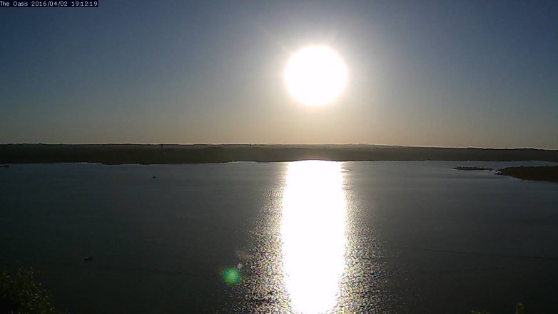 Lake Travis webcam, April 2, 2016 6:20 PM CT