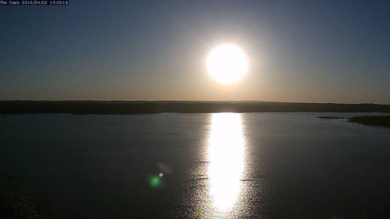 Lake Travis webcam, April 2, 2016 6:25 PM CT