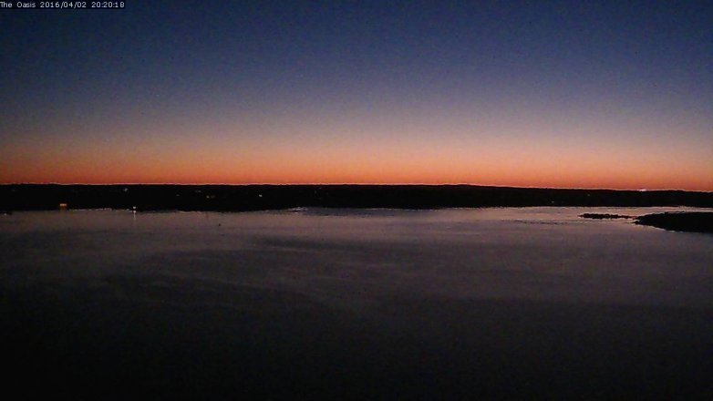 Lake Travis webcam, April 2, 2016 7:25 PM CT