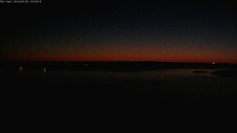 Lake Travis webcam, April 2, 2016 7:35 PM CT