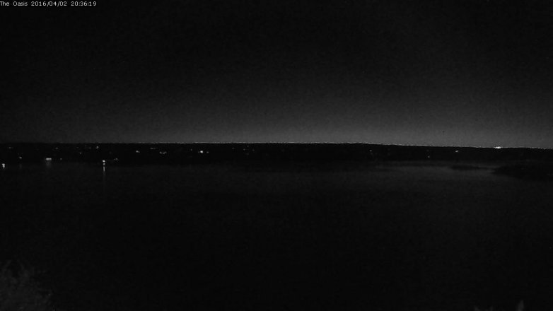 Lake Travis webcam, April 2, 2016 7:40 PM CT
