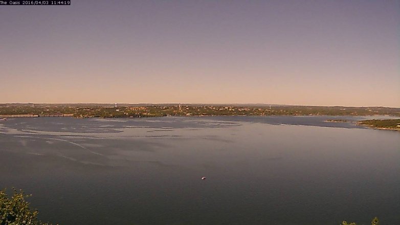 Lake Travis webcam, April 3, 2016 10:50 AM CT