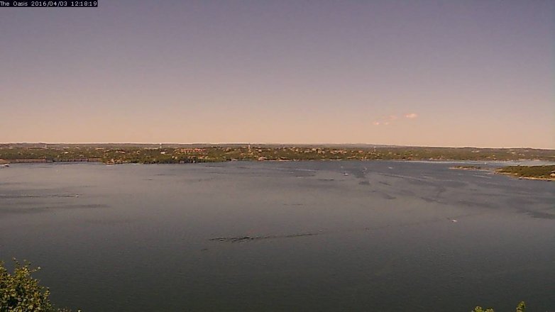 Lake Travis webcam, April 3, 2016 11:25 AM CT