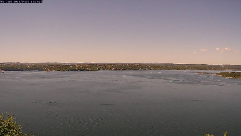 Lake Travis webcam, April 3, 2016 12:40 PM CT