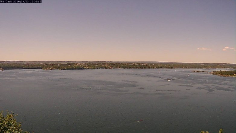 Lake Travis webcam, April 3, 2016 12:45 PM CT