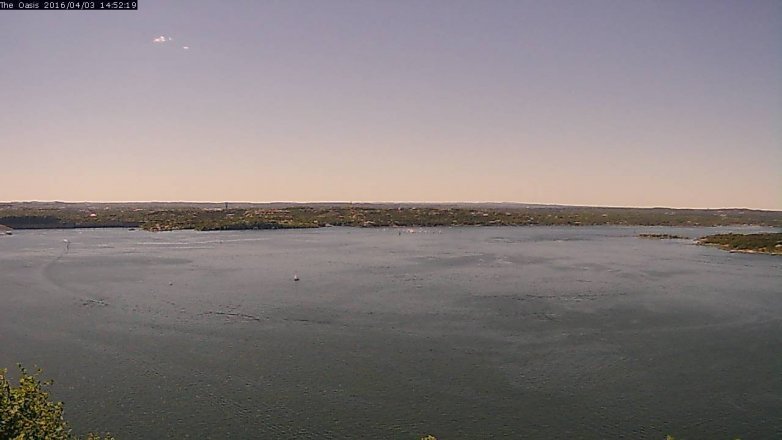 Lake Travis webcam, April 3, 2016 2:00 PM CT