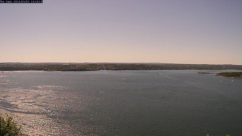 Lake Travis webcam, April 3, 2016 3:25 PM CT