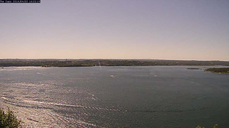 Lake Travis webcam, April 3, 2016 3:30 PM CT