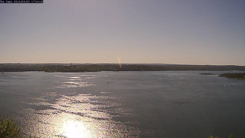 Lake Travis webcam, April 3, 2016 4:30 PM CT