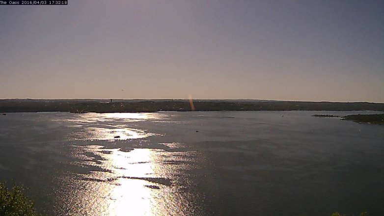 Lake Travis webcam, April 3, 2016 4:40 PM CT