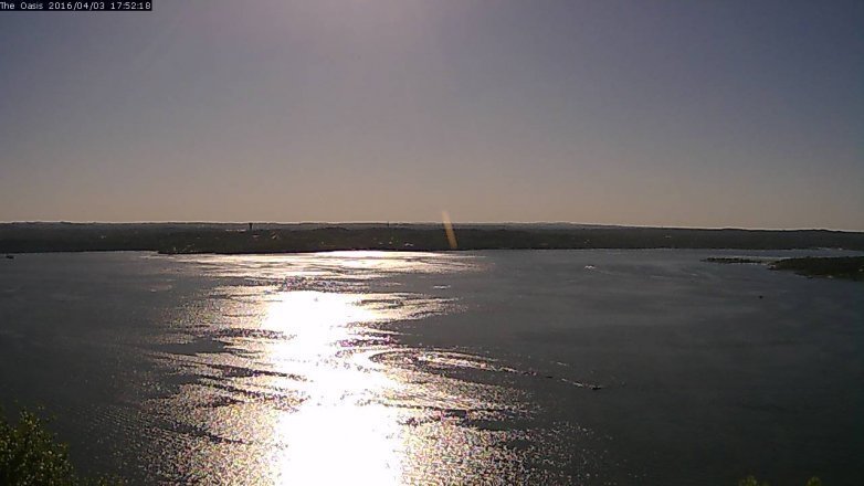 Lake Travis webcam, April 3, 2016 5:00 PM CT