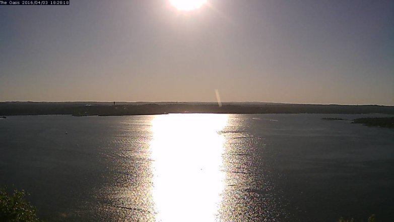 Lake Travis webcam, April 3, 2016 5:35 PM CT