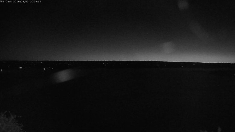 Lake Travis webcam, April 3, 2016 7:40 PM CT