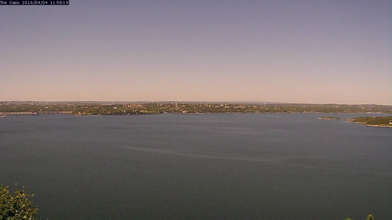 Lake Travis webcam, April 4, 2016 11:05 AM CT