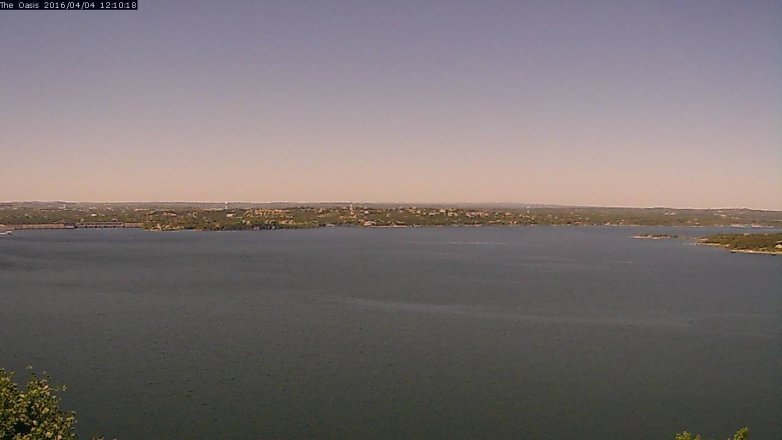 Lake Travis webcam, April 4, 2016 11:15 AM CT