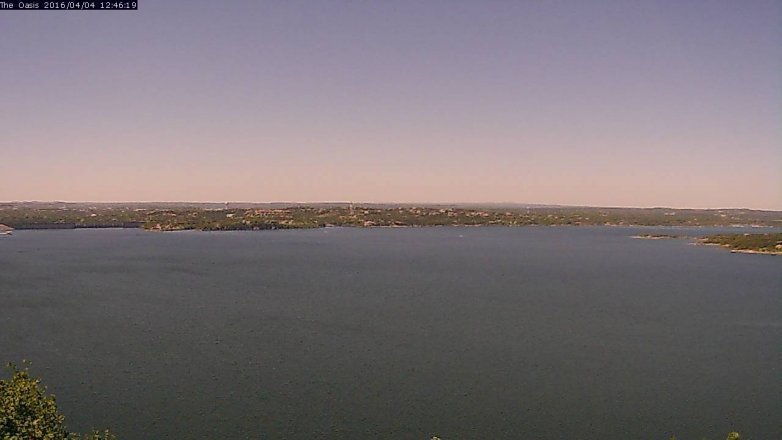 Lake Travis webcam, April 4, 2016 11:50 AM CT